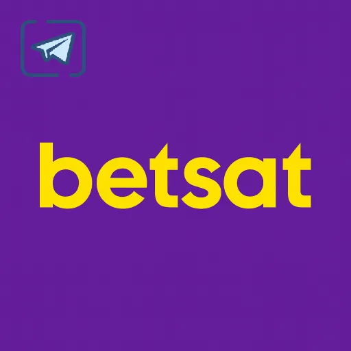 Imagem promovendo o canal oficial da betsat no Telegram